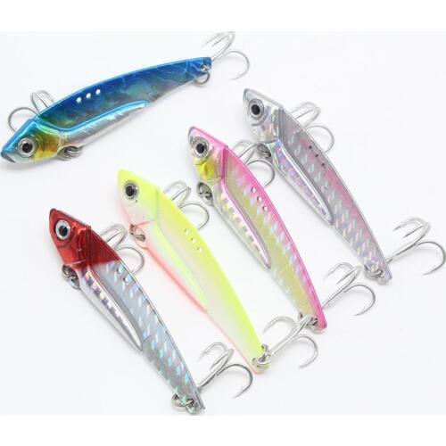 Bammax Fishing Lure 6.5cm12g Metal VIB Lures Vivid Vibrations Spoon bait Bass Artificial Hard Bait Crankbait Fishing Tackle