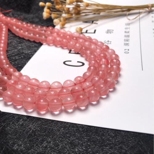 Wholesale charm watermelon red Natural Stone Beads Pick Size Loose Bead For fashion bracelets DIY Jewelry Making 4-10 mm 15.5"