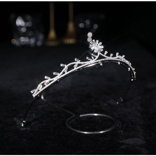 Zircon Crown Bridal Tiara Wedding Crown Bridesmaid Headband Hair Accessories Bridal Crown HQ0072