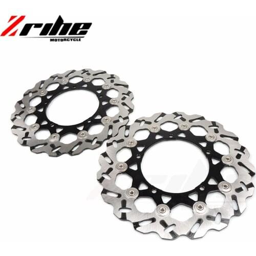 For 2 pieces motorcycle Front Disc Brake Rotor Scooter Front Rear Disc Brake Rotor for YAMAHA YZF600 R6 2007-2012 YZF1000 R1 07