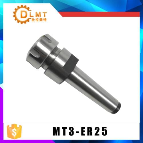 CNC Milling Collet Chuck MT3 ER25 M12 Taper Collet Chuck Holder Face Milling Arbor Adapter for CNC Milling Tools
