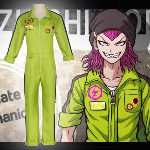 Game Danganronpa 2 Goodbye Despair Cosplay Costumes Kazuichi Souda Cosplay Costume Uniforms Clothes Suits Jumpsuits rompers