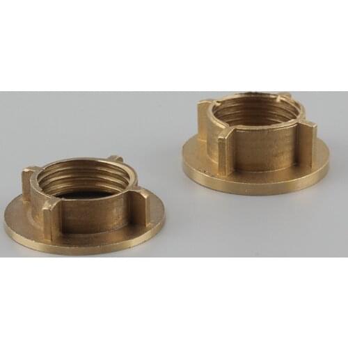 Brass Kitchen Water Tap Adapter G1/2'' Thread Nut Faucet Fixed Connector Basin Inlet Accessories