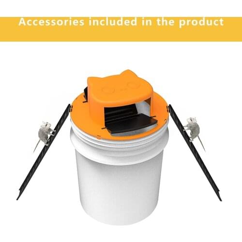Bucket Lid Mouse Trap Multi Function Flip And Slide Rat Catcher Mousetrap To Catch Mice Alive Slide Bucket Lid Slide Bucket Lid