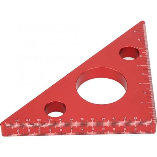 Gauge Aluminum Alloy Right Angle Ruler DIY Woodworking Triangle Ruler Measuring Gauging Tool ferramentas para marceneiro