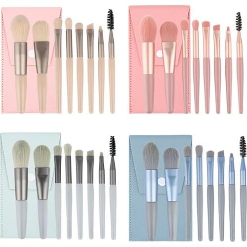 Mini Travel Portable Soft Makeup Brushes Eye Shadow Foundation Powder Eyelash Lip Concealer Blush Make Up Brush Set
