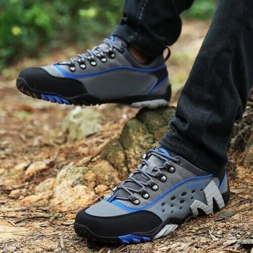 Multifunction Sports Soft Bottom Shoes Outdoor Climbing Non-slip Elastic Breathable Fishing Hiking Sneakers Men Tactical Hunting