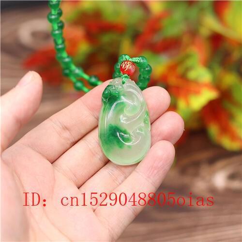 Natural Green A Emerald Jade Pixiu Pendant Necklace Jadeite Jewellery Double-sided Carved Amulet Fashion Gifts for Women Men