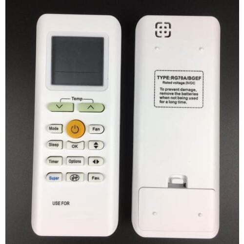 NEW Air Conditioner remote control RG70A/BGEF For Midea RG70E/BGEF RG70C/BGEF RG70E1/BGEF