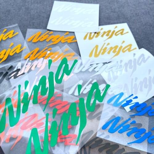 A Pair Of DIY Reflective Motorcycle Stickers Decorate Fuel Tank Motor Side Logo Racing Kawasaki Ninja400 NINJA250 300 650