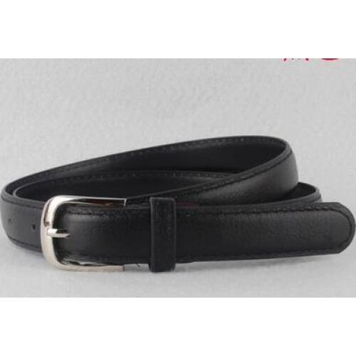 Kids solid black belt boy uniform decoration belt PU tan belt for students girl casual pants belts 85cm long