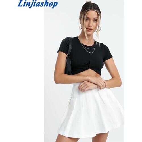 Spring summer skirt lattice short dress black and white tennis skirt uniform with inner shorts underpants for