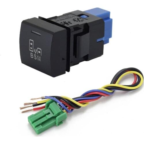 1PC BSM DRL LED Battery power supply Steering Sheel fan Heating Rearview Switch Button For Toyota Ralink 19-21