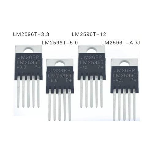 10pcs LM2596T-5.0 TO220-5 LM2596T TO-220 LM2596-5.0 LM2596T-3.3 LM2596-3.3 LM2596T-12 LM2596-12 LM2596T-ADJ LM2596-ADJ LM2596T-5