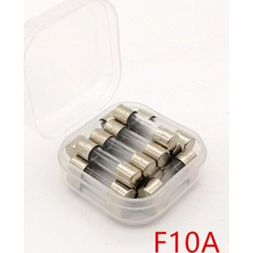 20 pcs/lot) F10A 250V 5 x 20mm Quick Blow Glass Tube Fuse, UL VDE RoHS Approved,10A,10Amp