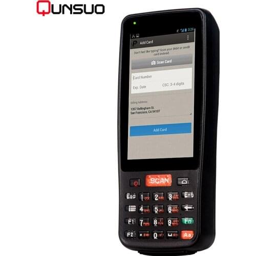4G Handheld PDA Android 6.0 Terminal Touch Screen 2D Barcode Scanner Wireless Wifi Bluetooth GPS QR Code Reader