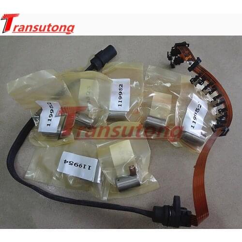 Automatic Transmission 01M Transmission Solenoid Kit with Wire Harness 01M 096 095 fit For Audi VW Jetta Golf Beetle
