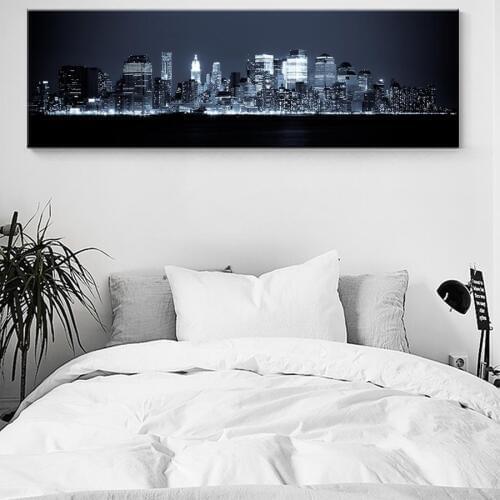 5D DIY Diamond Paintings New York City Manhattan City Night Scene Panoramic&Hong Kong China City full Diamond Embroidery decor