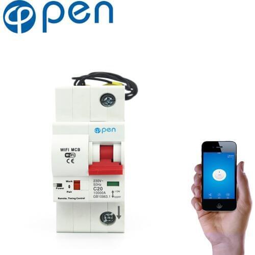 OPEN 1P 80A Remote Control Wifi Circuit Breaker/Smart Switch/ Intelligent Automatic Recloser overload/ short circuit protection