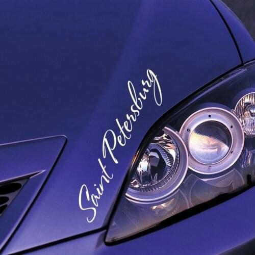 Saint Petersburg Car Sticker Waterproof Auto Decors on Car Body Bumper Rear Window