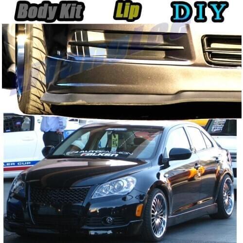 Car Bumper Lip Front Spoiler Skirt Deflector For Suzuki Kizashi 2009~2016 Tune Car Modified Body Kit VIP Hella Flush Lips