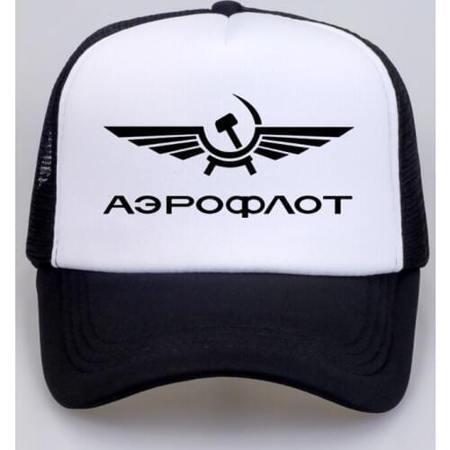 Cool Summer Fashion Brand Aeroflot Baseball cap CCCP Civil Aviation Print hat USSR RUSSIA AIRFORCE RUSSIAN Men snapback hat