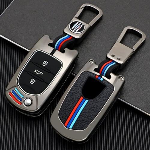 Zinc Alloy Car Key Case for Baojun BAOJUN 510 310 730 560 Car Key Cover Case Folding Remote Control Key Smart Key