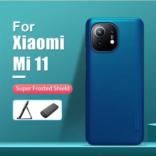 For Xiaomi Mi 11 Case 6.81'' NILLKIN Frosted PC Matte hard back cover Gift Phone Holder For Xiaomi Mi 11 phone case