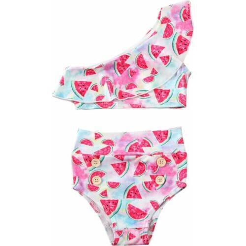 Summer Beach Kids Infant Baby Girls Lovely Watermelon Swimwear Set Kids Cute Swimsuit Swimming Costume Sunsuit Outfits 1-6T