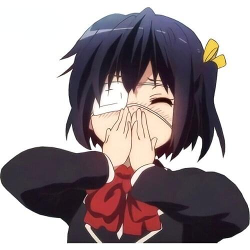 Personality Rikka Takanashi Car Sticker Motorcycle Car Bumper Stickers Fashion Fine Decal Vinyl Cover Scratches Waterproof Decor