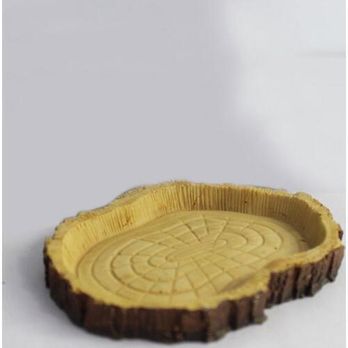 Reptile Feeding Bowl Food Water Resin Dish Pet Vivarium Tortoise Gecko Snake