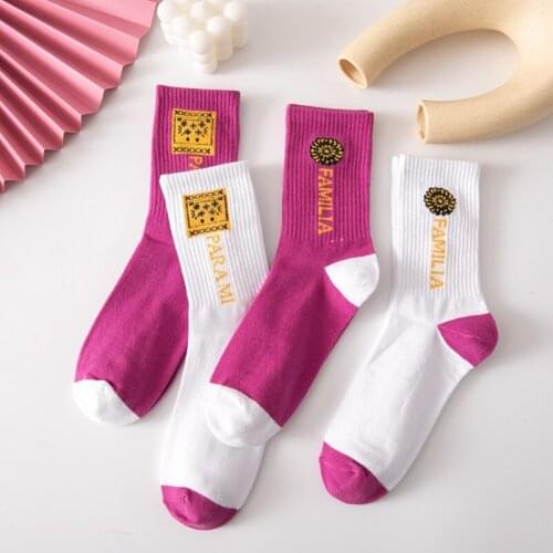 2021 New Spring Crew Socks Men and Women Unisex Street Fashion Harajuku Cotton Socks Clothing Matching Hip Hop Trend Sport Sock