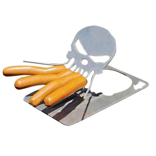 Portable BBQ Barbecue Hot Dog Stand Outdoors Grill for Bbq Motorcycle Model Stainless Steel Grill Kitchen Accessories