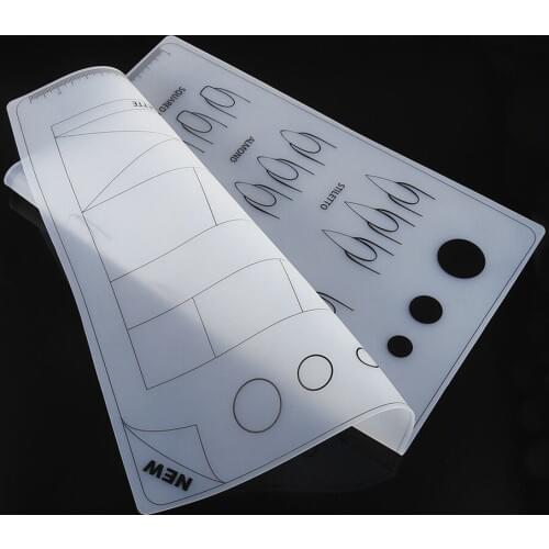 Pad Silicone Mat Practice Table Cover Washable Soft Plate Workspace Nail Art DIY Foldable For Stamping Reverse Waterproof