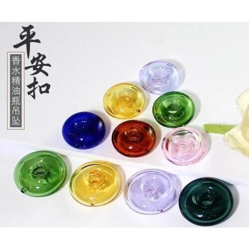 1pcs 20MM/25MM DIY Glass Essential Oil Vials Round Glass Perfume Essential Oil Bottle Pendant Necklace Bracelet Accessories Gift