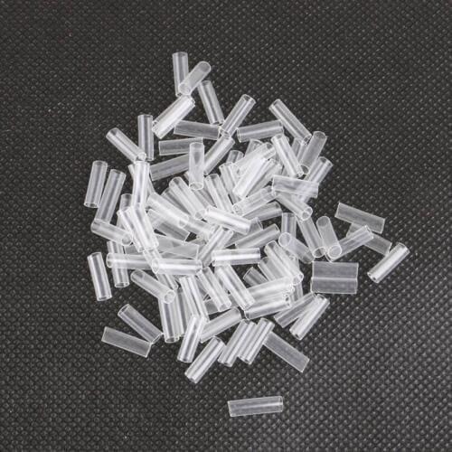 1000pcs Hair Extensions Heat Shrink Tubes with adhesive Transparent Color 2.5mm Hair Accessories tools