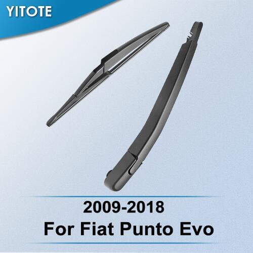 YITOTE Rear Wiper & Arm for Fiat Punto Evo 2009 2010 2011 2012 2013 2014 2015 2016 2017