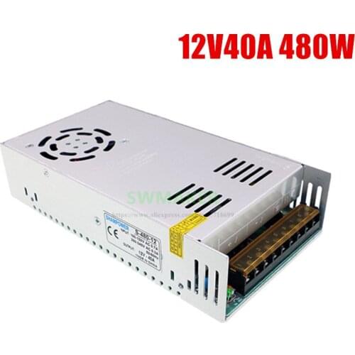 3D printer parts Power supply Output 12V 40A DC transformer Power supply 480W 3D printer Special Power supply