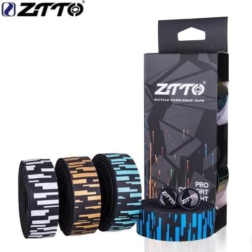 ZTTO Road Bike Handlebar tapes blue white gold teal Gradient color EVA PU Tape Durable Shock-Proof Bartape BD8