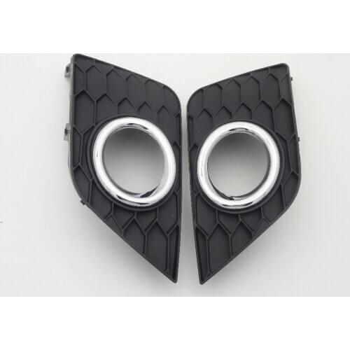 1 Pair Front Fog Light Lamp Bezel Bumper Covers Trim Left+Right for Nissan Sentra 2016-2017