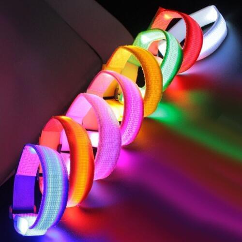 200pcs LED bracelets flashing wrist band for event party decoration glowing bracelet running gear LED lights wrist ring