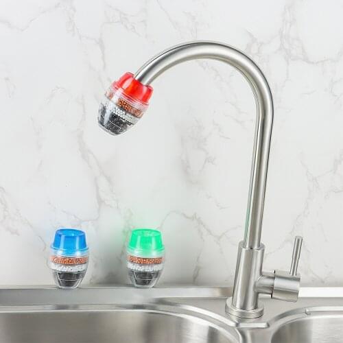 5 Layers Water Faucet Carbon Filter Plastic Filter Water Purifier Household Bathroom Kitchen Tools Universal Clean Tap