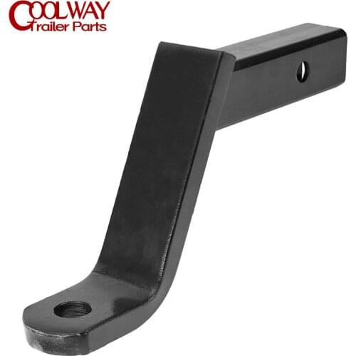 6 Inch Steel Trailer Drop Towbar Ball Mount Hitch Fits 2 Inch Receiver Capacity 5000 Lbs Boat RV Parts Accessories