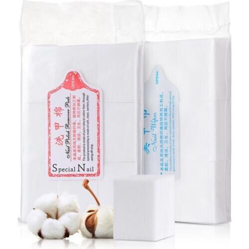 600PCS Nail Cotton wipe towel Nail Gel Polish Clean Removal lint-free wipes Soak Off Clean gel varnish Pad Napkins Wraps tools