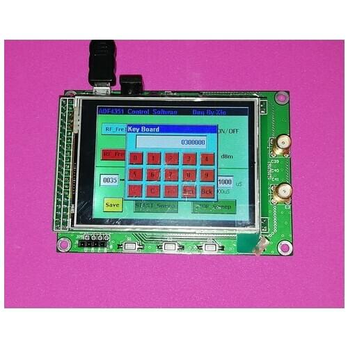 ADF4351 RF Sweep Signal Source Generator Board 35M - 4.4G + STM32 TFT Touch LCD