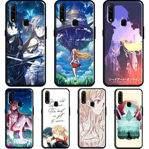 Sword Art Online Anime Case For OPPO A53 A31 2020 A5 A9 A15 A52 A72 A92 A1K A83 A91 A5S Find X3 Pro Reno 2Z Cover