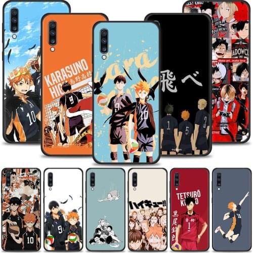 Haikyuu Cover For Samsung Galaxy A50 A70 A10 A20e A30 A40 A20s A10s A10e A80 A90 A60 A30s Black Case Shell Silicone