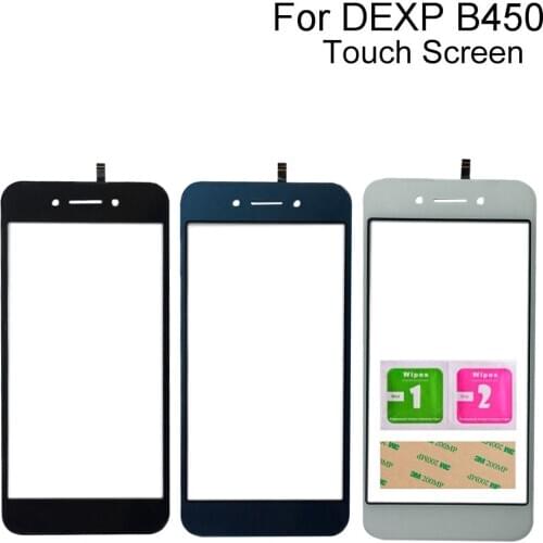 For Dexp B450 Touch Screen Digitizer Panel TouchScreen Front Glass Lens Tools 3M Glue