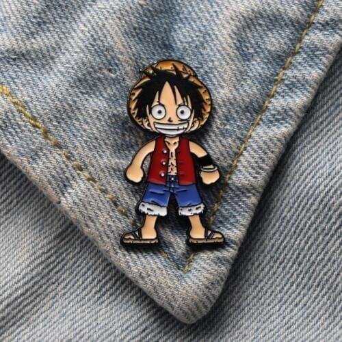 DMLSKY Anime Brooch Cartoon Enamel Pins For Women Men Backpack Pins Personality Kids Pin Charm Jewelry M3310