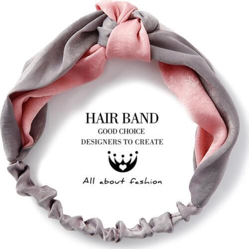 Elegant hairbands wide-brimmed fashion girl hair band knotted headband chiffon women hair accessories ladies Hoop